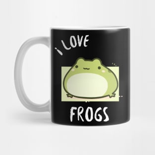 Chubby Frog - I love frogs Mug